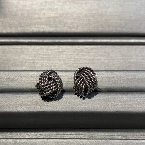 Silver Knot Earrings